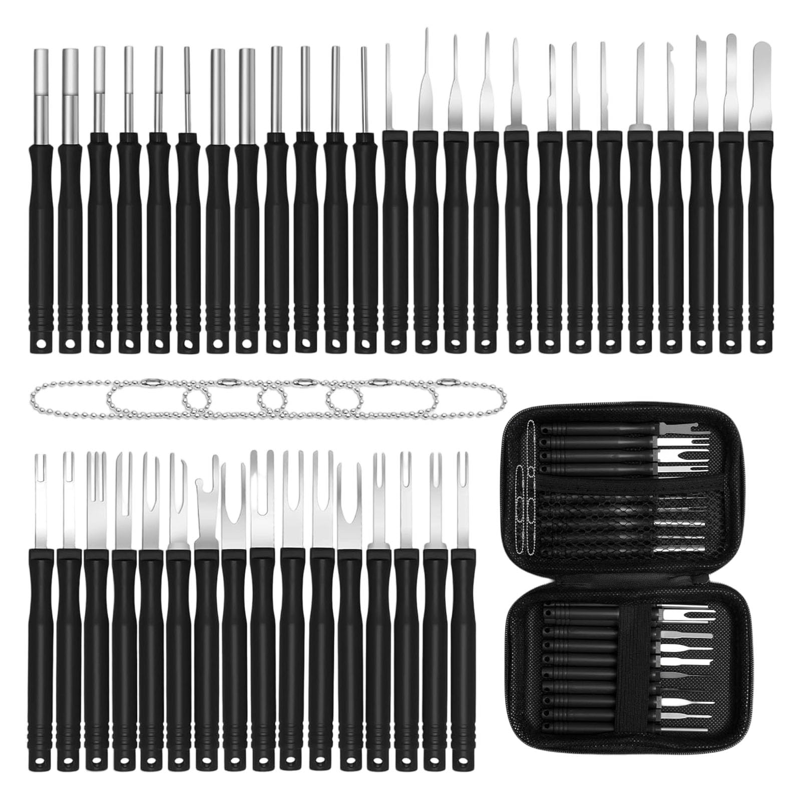 CUNZJIA Professional Automotive Terminals Pin Removal Tool Aircraft Plugs Pin Extractor for Car Connector & Wire Harness Repair
