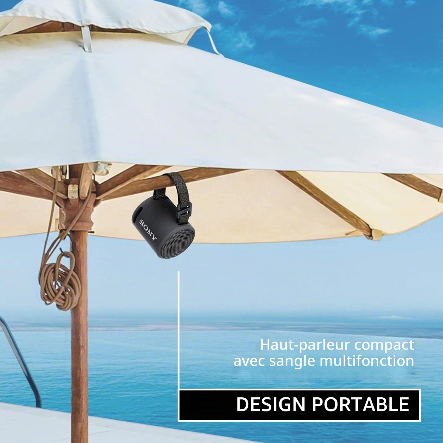 Sony SRS-XB13 Haut-Parleur Bluetooth Compact sans Fil Extra Bass avec 16 Heures d'autonomie, Type-C, étanche IP67, résistant à la poussière, Haut-Parleur avec Micro, Audio Fort pour appels