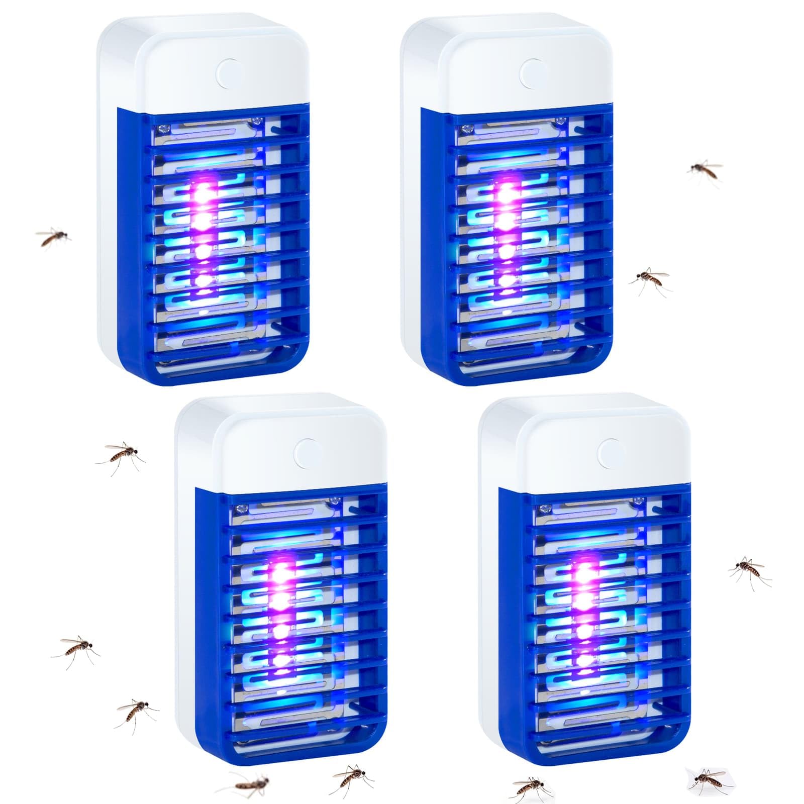 Fly Zapper, 4 Pack Bug Zapper Indoor with UV Light Electric Insect Killer