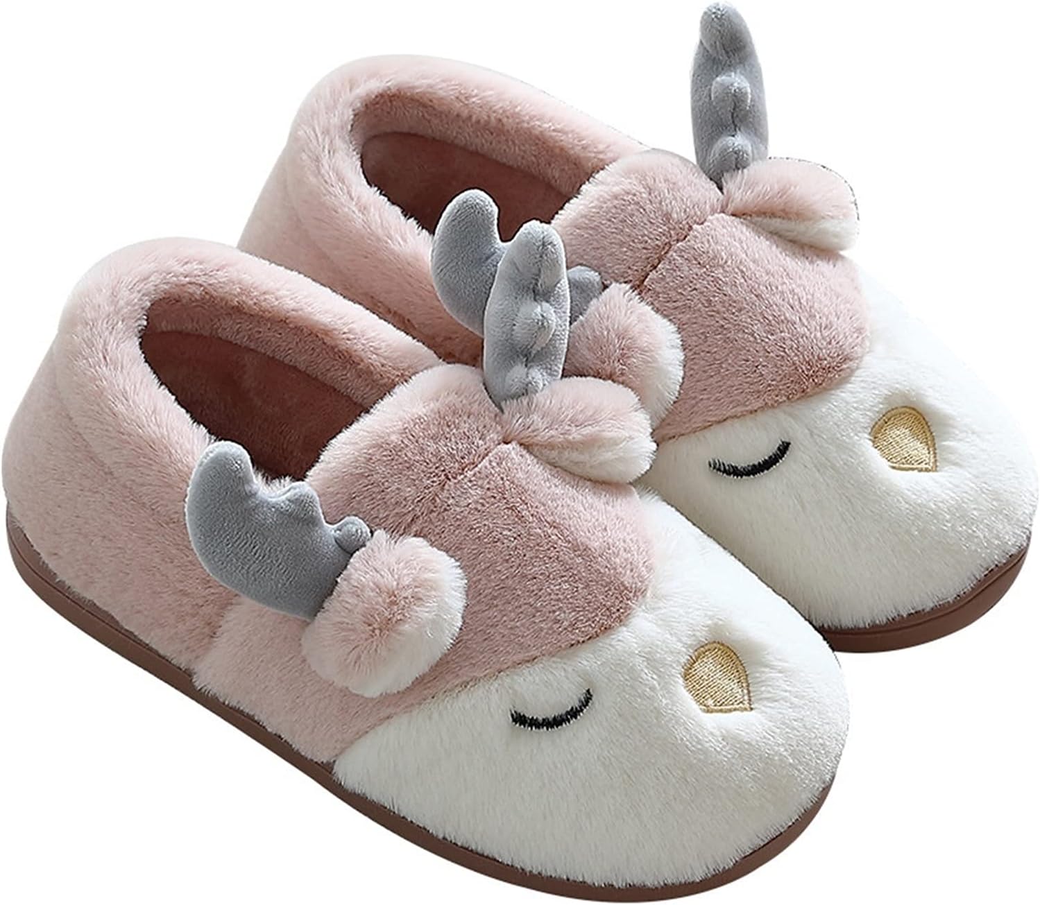 GLigeT Men's slippers Women Simple Cotton Slippers Couple Household Indoor Non-slip Slippers Ladies Plus Velvet Warm Home Shoes Women's slippers