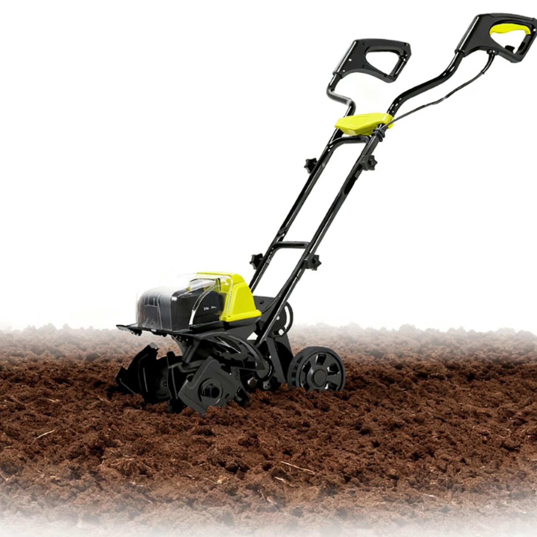 Cultivador InaláMbrico, Motocultor EléCtrico de JardíN, Motocultor a BateríA de 40 V, Ancho de Trabajo de 36 Cm, Profundidad de Trabajo de 18 Cm, para CéSped Y Tierra.