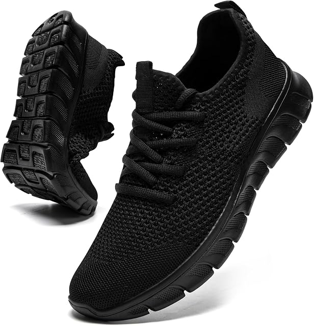 Chaussures de course pour les hommes Femmes Sneakers marche Tennis Glisse sur léger respirant chaussures de sport pour Gym Jogging Casual Wear