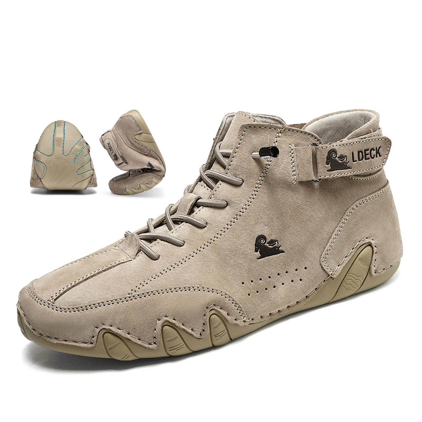 Wasserdichte und atmungsaktive orthopädische Schuhe, Unisex, Outdoor, Freizeit-Sneaker, handgefertigt, Leder, warme Winterstiefel
