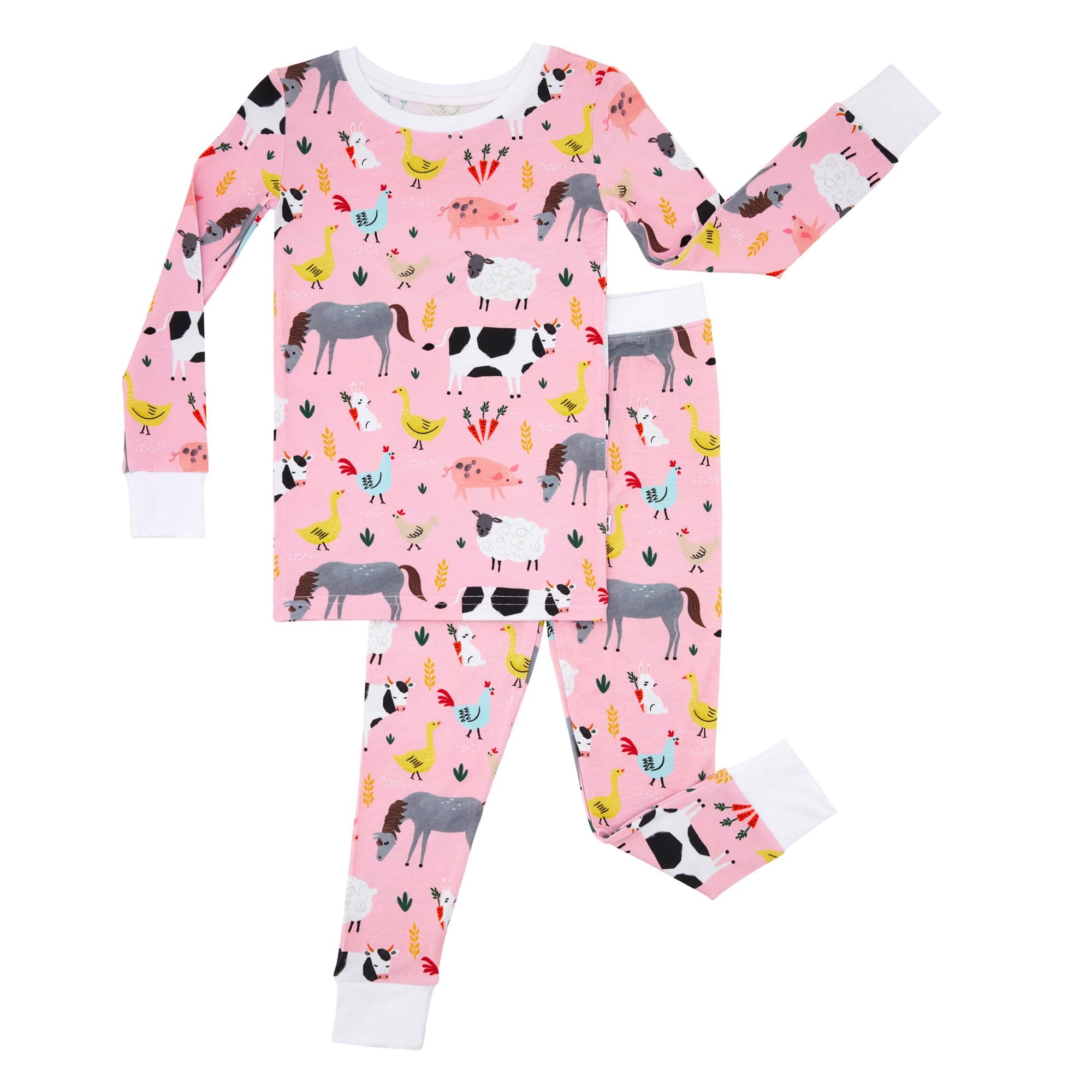 Little Sleepies Two-Piece Pajama Set, Viscose from Bamboo, Toddler Kids PJs
