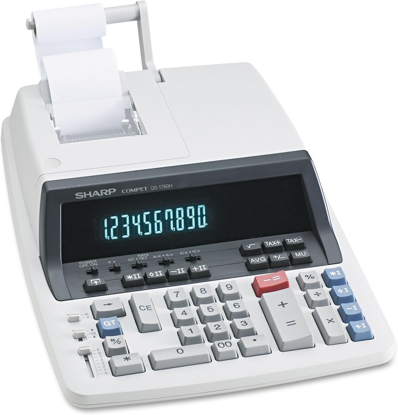 2 Color Ribbon PRINTER4.8 Lines Ps 10-Digit Display