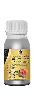 Laam Herbals Organic, Natural & Cold-Pressed Oil For Body, Skin, Hair & Health- 100 ml (Castor)