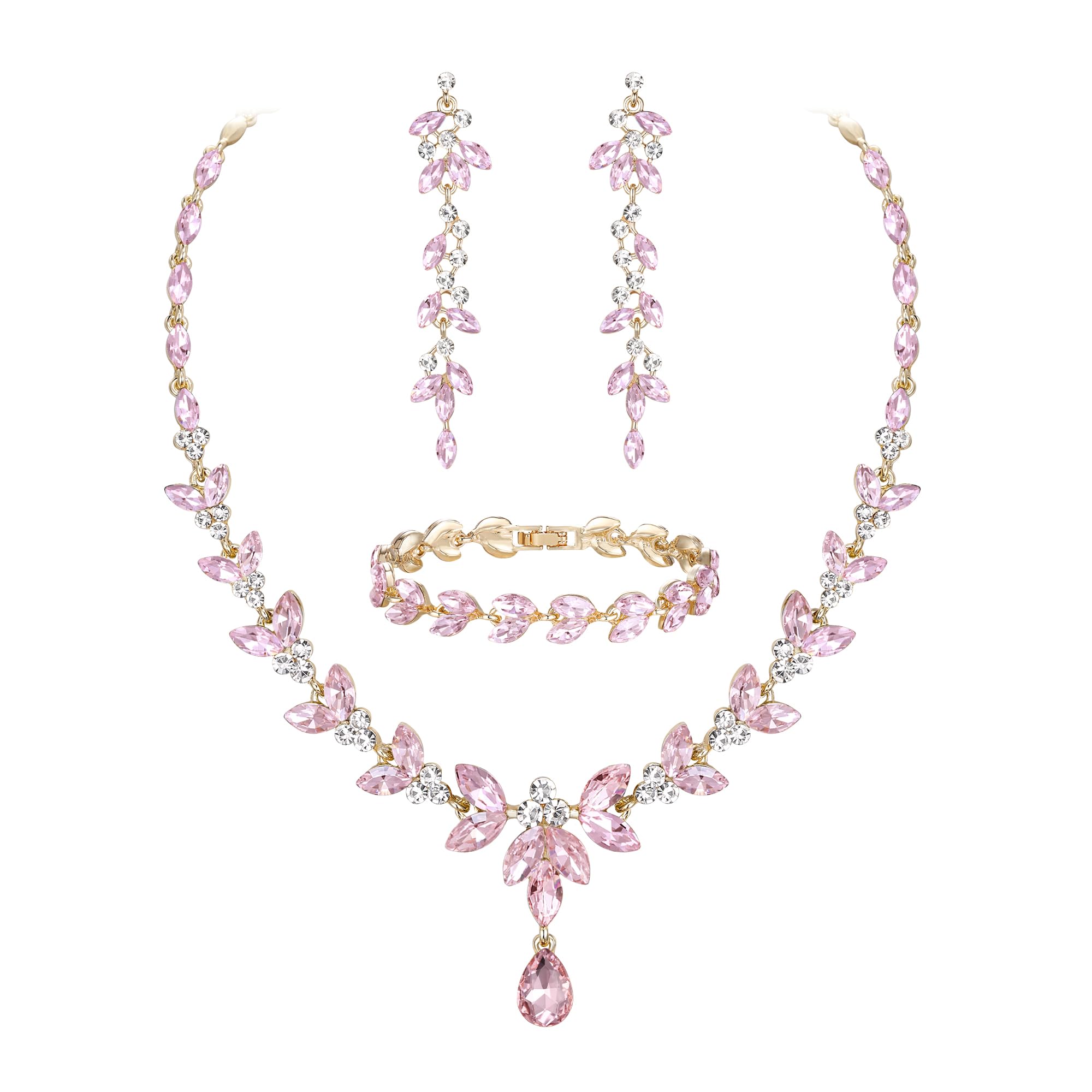 EVER FAITH Gioielli Da Sposa Per La Sposa, Collana Con Ciondolo A