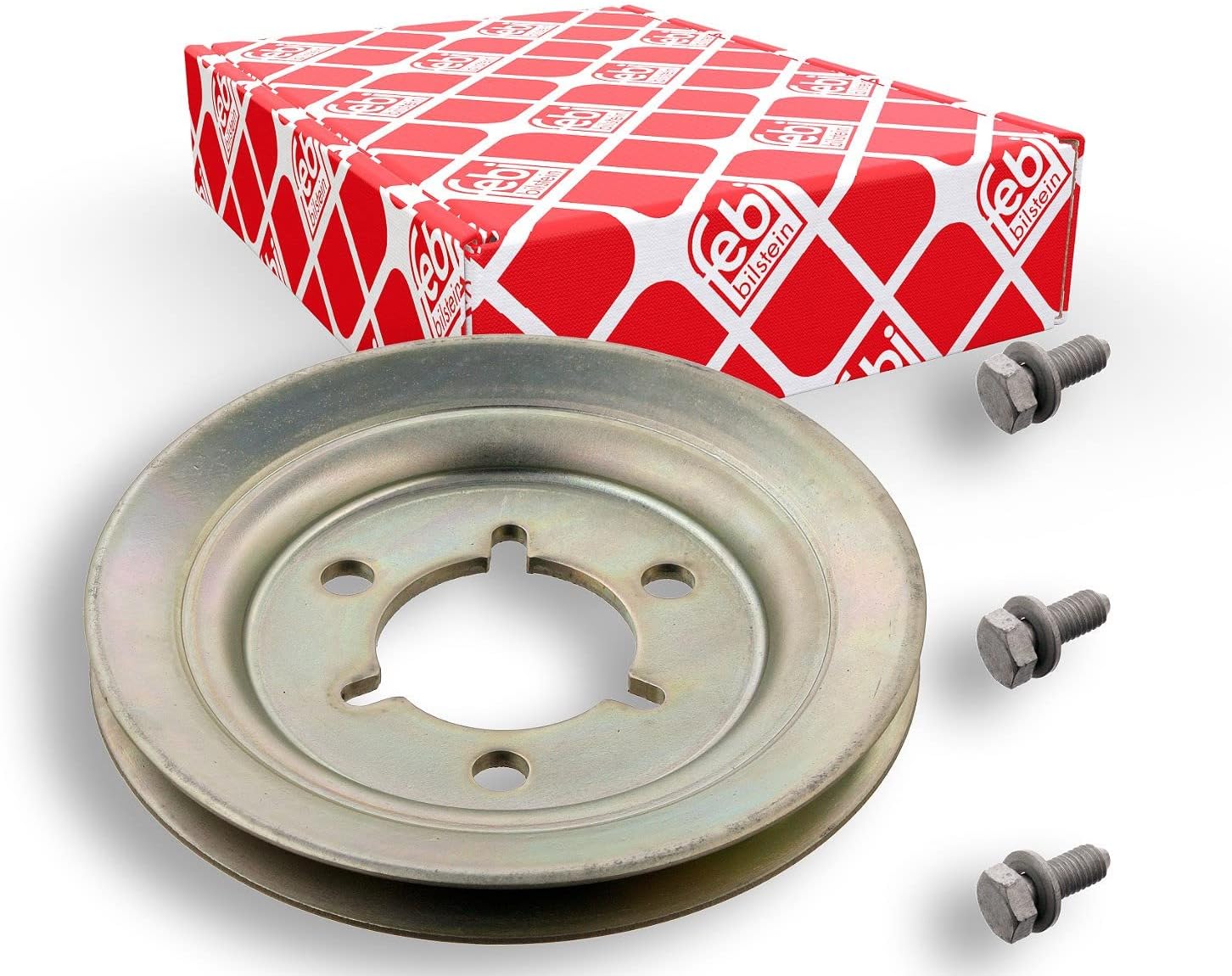 febi bilstein 33803 pulley decoupled, for crankshaft with screws - Pack of 1