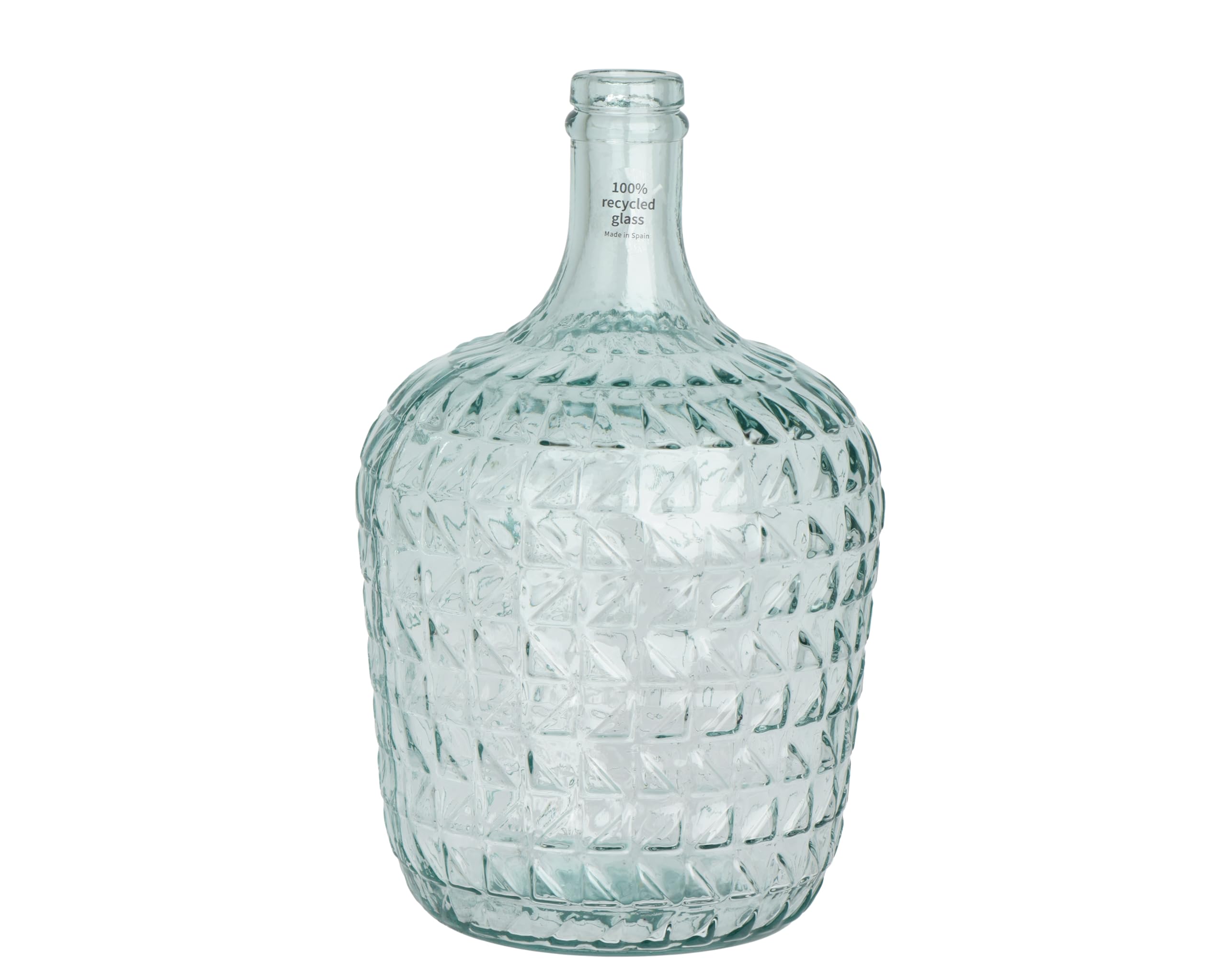 Vase de table en verre relief pour une décoration de salon chic