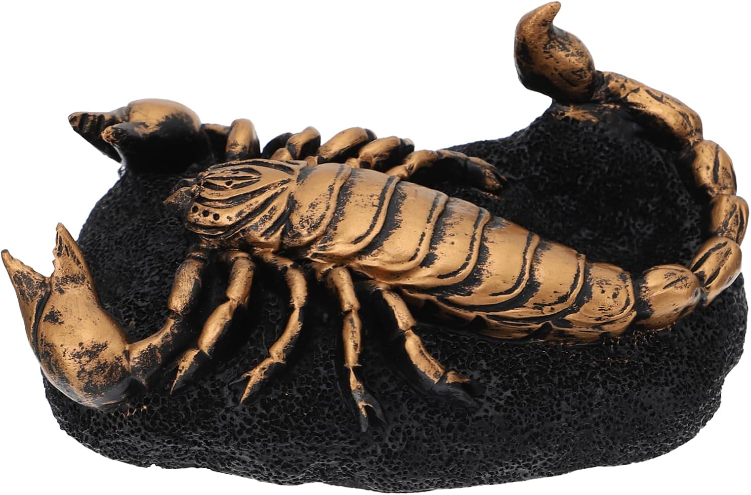 Cabilock Scorpion Shape Resin Display Stand Base for Crystal Balls Gold Color Decorative Office Desk Ornament Unique Home Decor