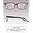JOLISU 5 Pack Reading Glasses for Women, Spring Hinges Lightweight Readers Glasses,Blue Light Reading Glasses Anti Eyestrain (1.75)