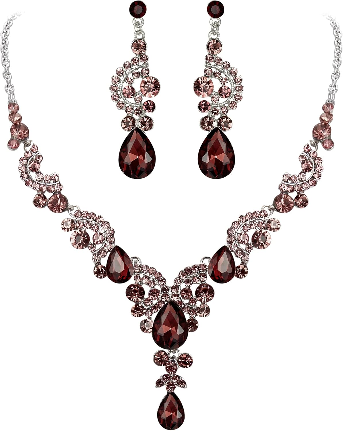 2pcs_Purple Silver-Tone