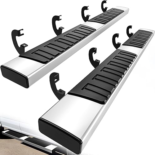 Miniatura 1 de YITAMOTOR Estribos de 6 pulgadas compatibles con SilveradoGMC Sierra 1500 y 2500HD 3500HD Crew Cab 2019 SilveradoSierra 2500HD 3500HD barra Nerf de
