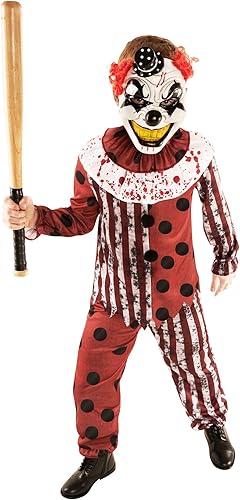 Miniatura 5 de Morph Disfraz de payaso aterrador para niños, disfraz de payaso asesino espeluznante para Halloween, disfraz divertido para niños y niñas