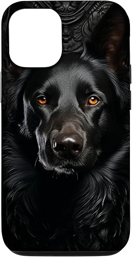 Funda para iPhone 14 Black German Shepherd