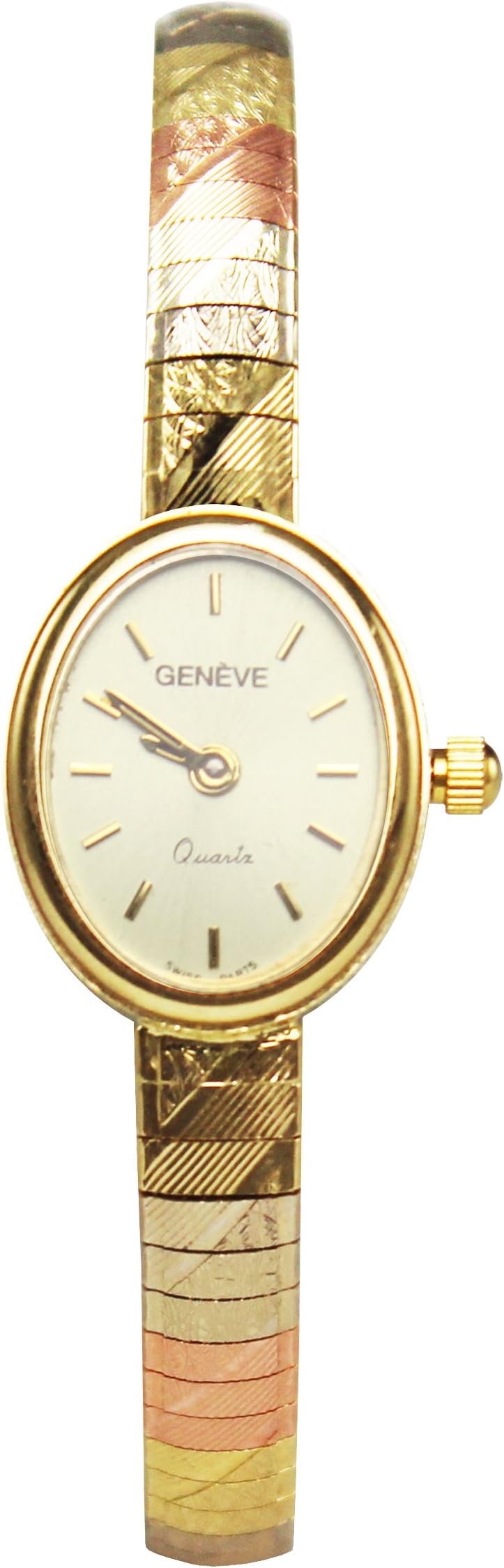 14k Tri-Color Fancy Ladies Watch