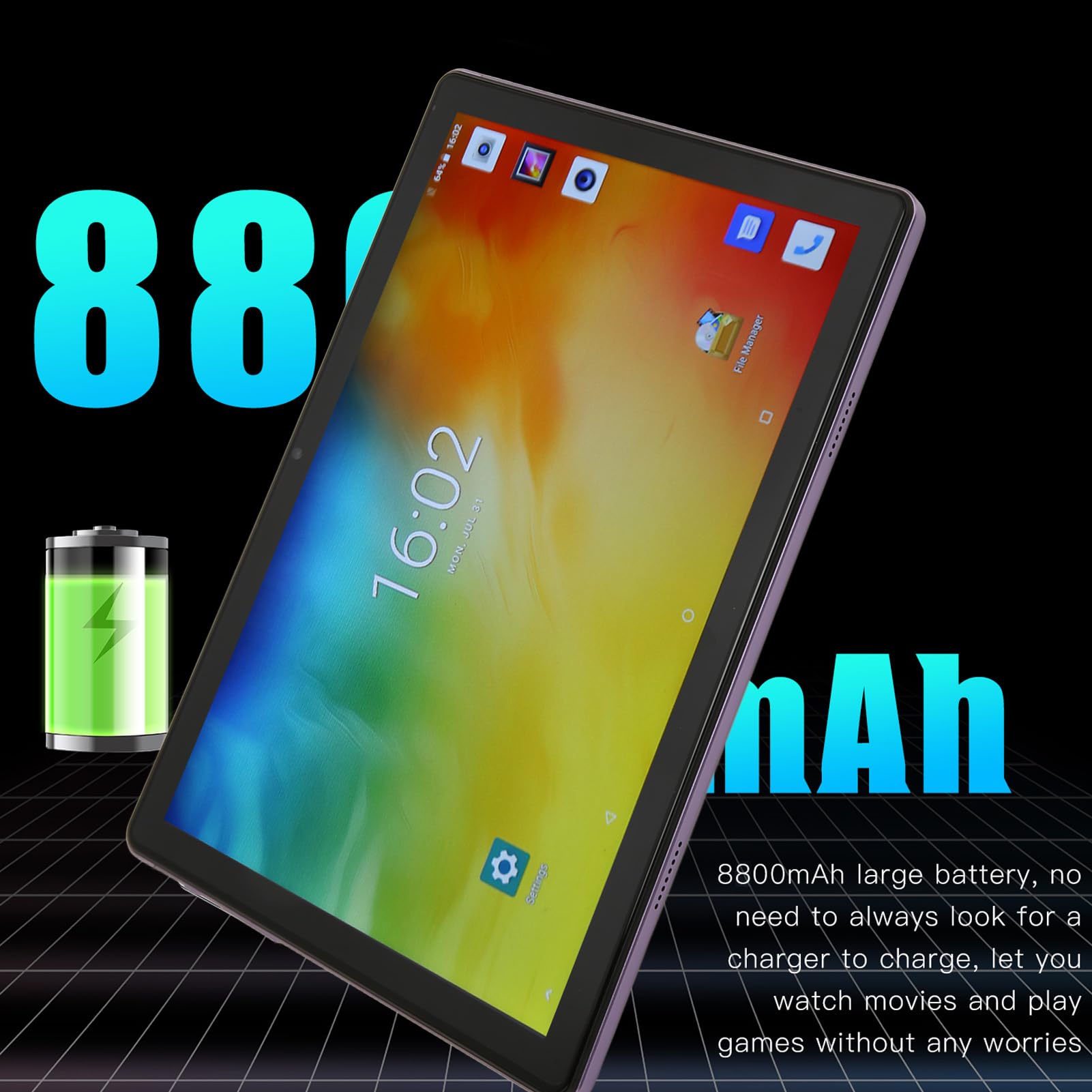 Amazon.co.jp: 10.1インチタブレット、12GB RAM、256GB ROM、10コアCPU