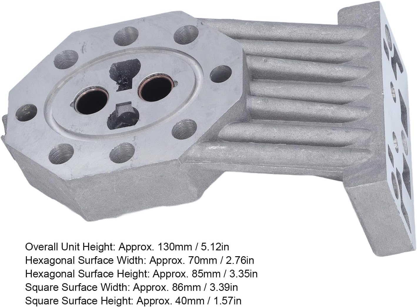 Log Splitter Supplies Accessories Parts Universal Aluminum Alloy Pump Casting Housing for 4 6 7 8 Ton Electric Hydraulic Log Splitters with Seals