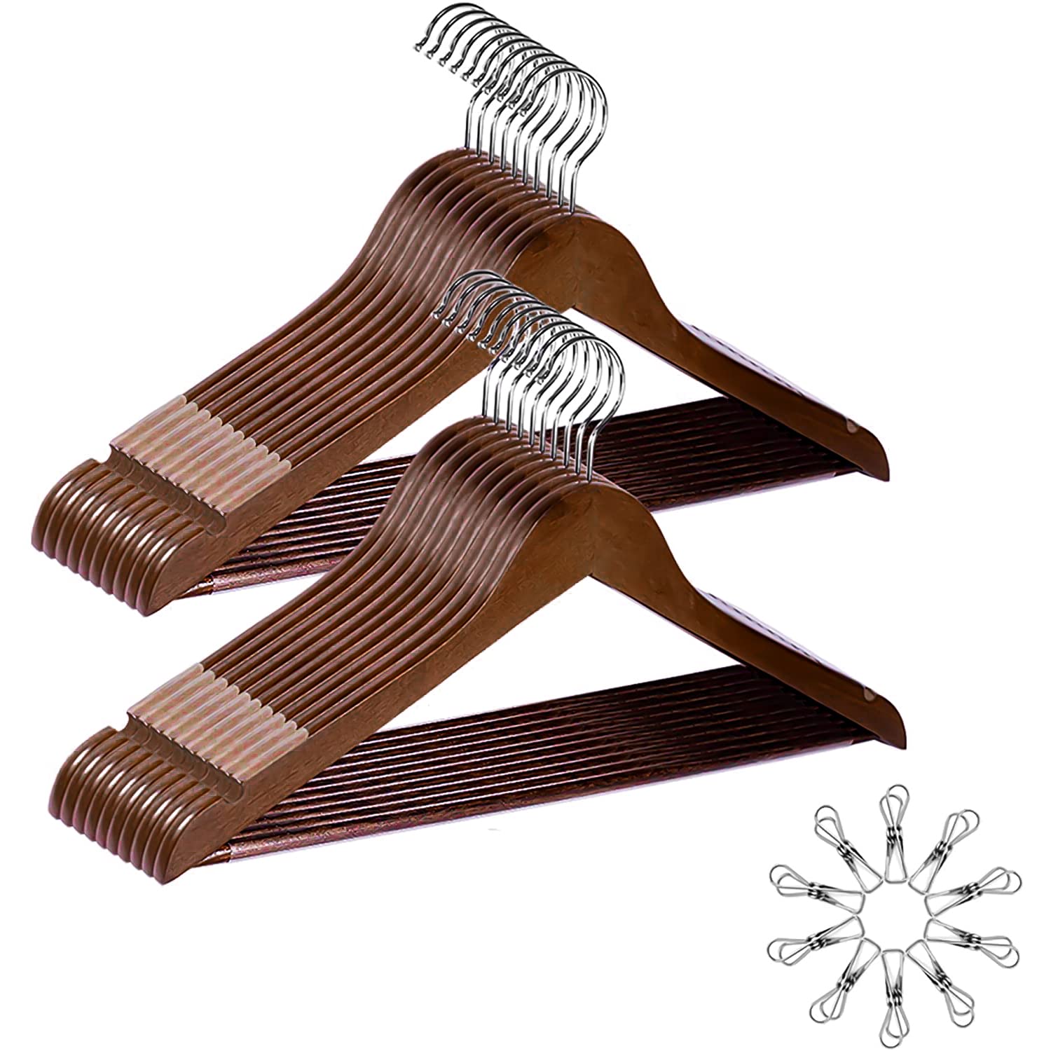 Grucce Appendiabiti In Legno Imbottite - Set Da 5 Profumate Alla Lavanda - Foto 3