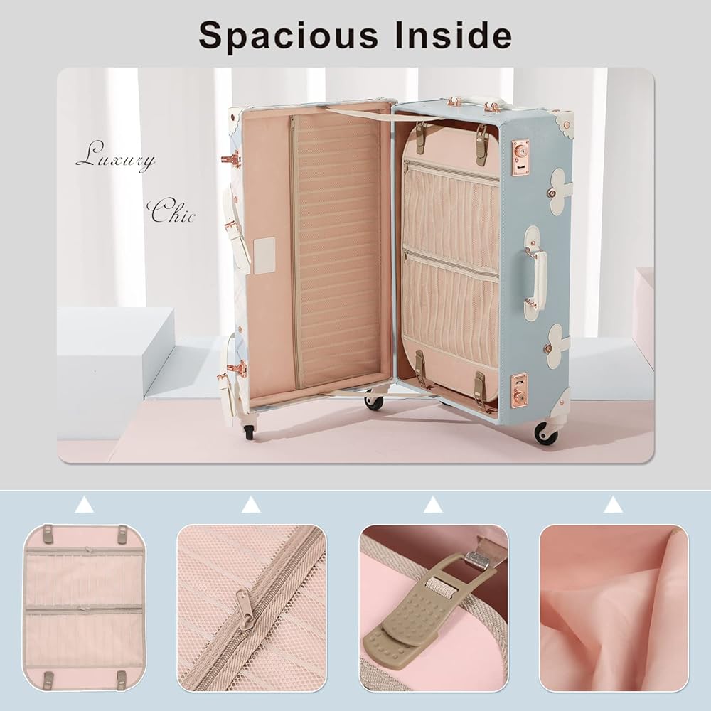 小物 vintage Amazon.com | 7998 Vintage Suitcase Set, 2 Piece Faux Leather