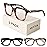 miyya Stylish Reading Glasses for Women, Cheaters Eyeglasses, Oversized Blue Light Readers, Fashion Eye Glasses