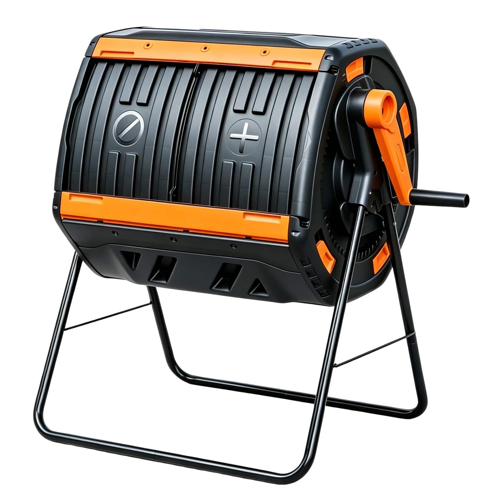 Tamburo Compost Pratico con Manovella per Giardinaggio