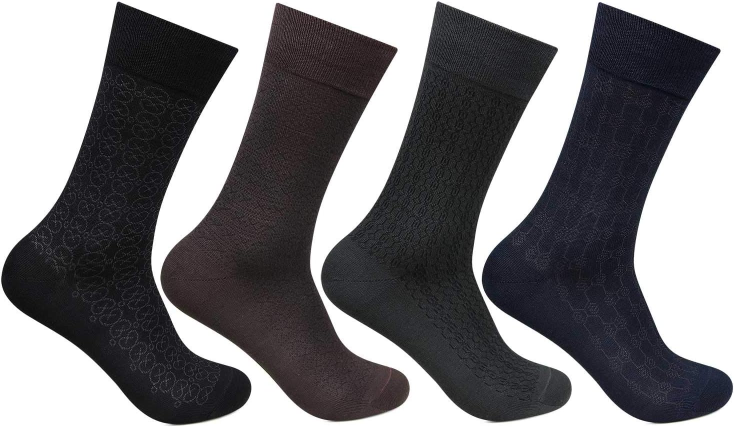 Bonjour Mens Multicolour Multipurpose 4 Pair Socks_BRO2101-PO4
