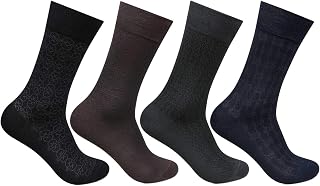 Bonjour Mens Multicolour Multipurpose 4 Pair Socks_BRO2101-PO4 Price In India