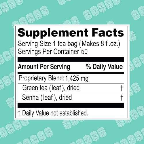 Miniatura 2 de Hyleys Slim Tea Suplemento de hierbas para perder peso con piña, limpieza y desintoxicación, 50 bolsas de té (paquete de 6)