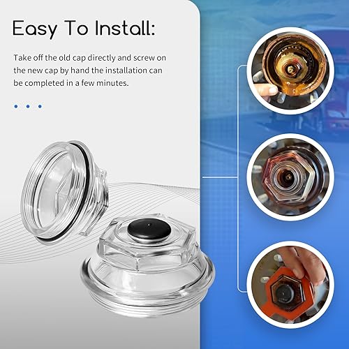 Miniatura 4 de Tapones antipolvo para baño de aceite, K71-704-00, compatibles con Dexter 9k-10K 8-415 430 ejes de servicio general construidos después de julio de