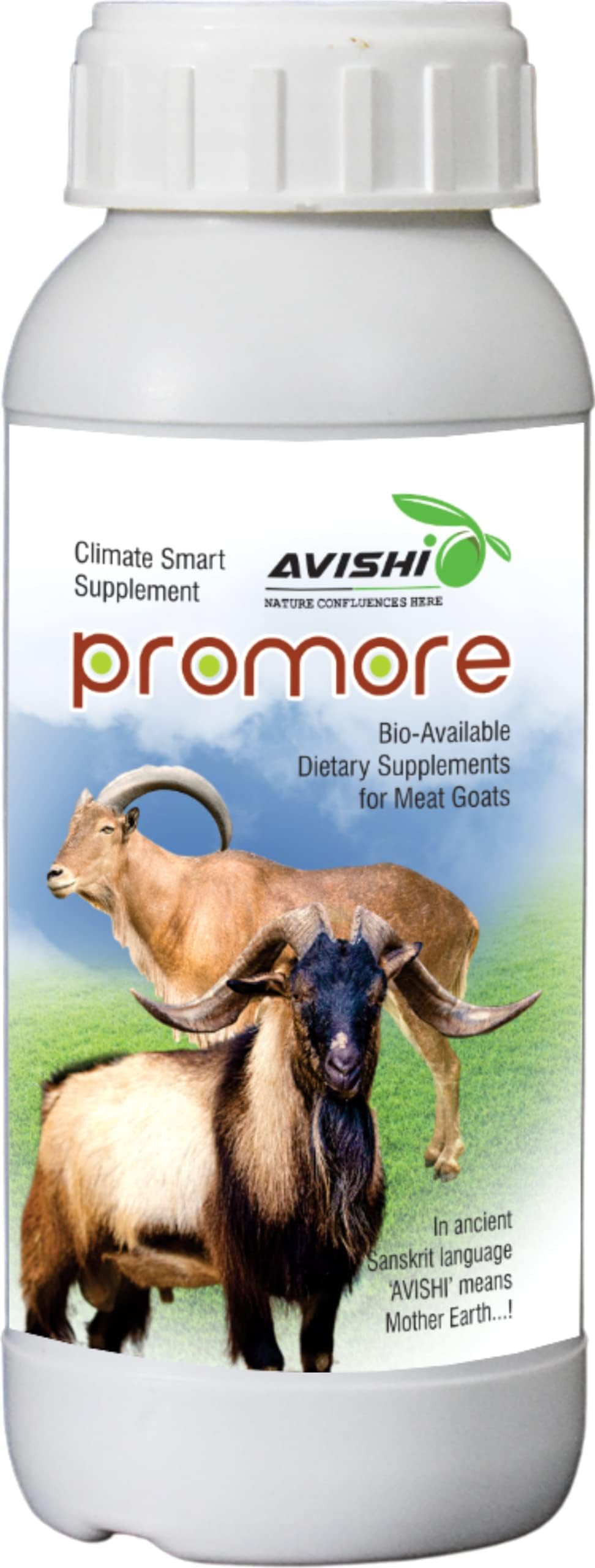 AVISHI PROMORE – Bioavailable Dietary Supplement for Meat Goats – Supports Growth, Weight Gain & Muscle Development – 5ml/Day Dosage – 100% Bioavailable Minerals (250Ml)
