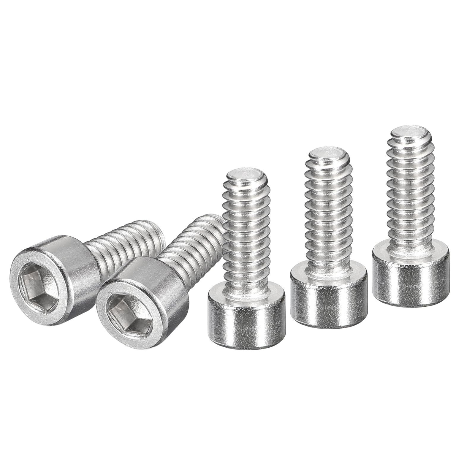 DTGN #8-32x3/4 Socket Head Cap Screws Bolts, 50Pcs 304 Stainless Steel 18-8, Machine Hex Socket Screw, Hex Drive, Bright Finish, UNC Coarse Thread