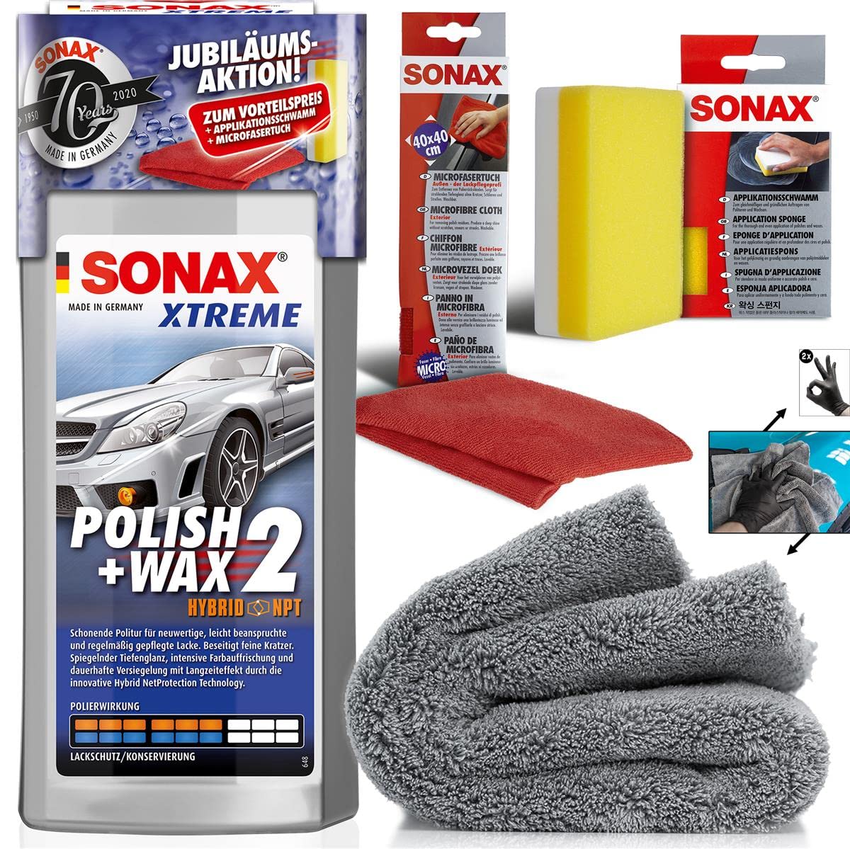 Detailmate Hand Polish Set Sonax Xtreme Wax Polish + Wax Set of 2
