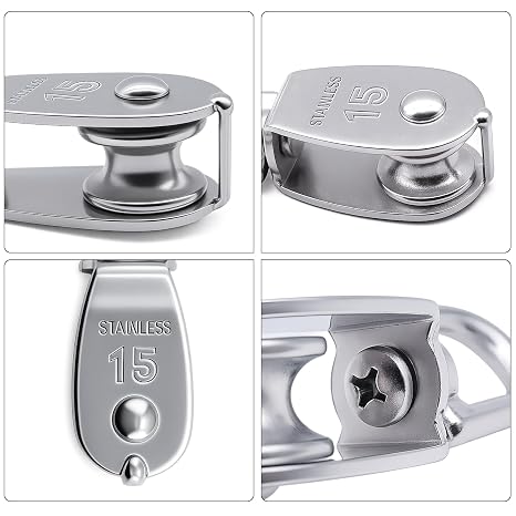12PCS M15 Single Pulley Block
