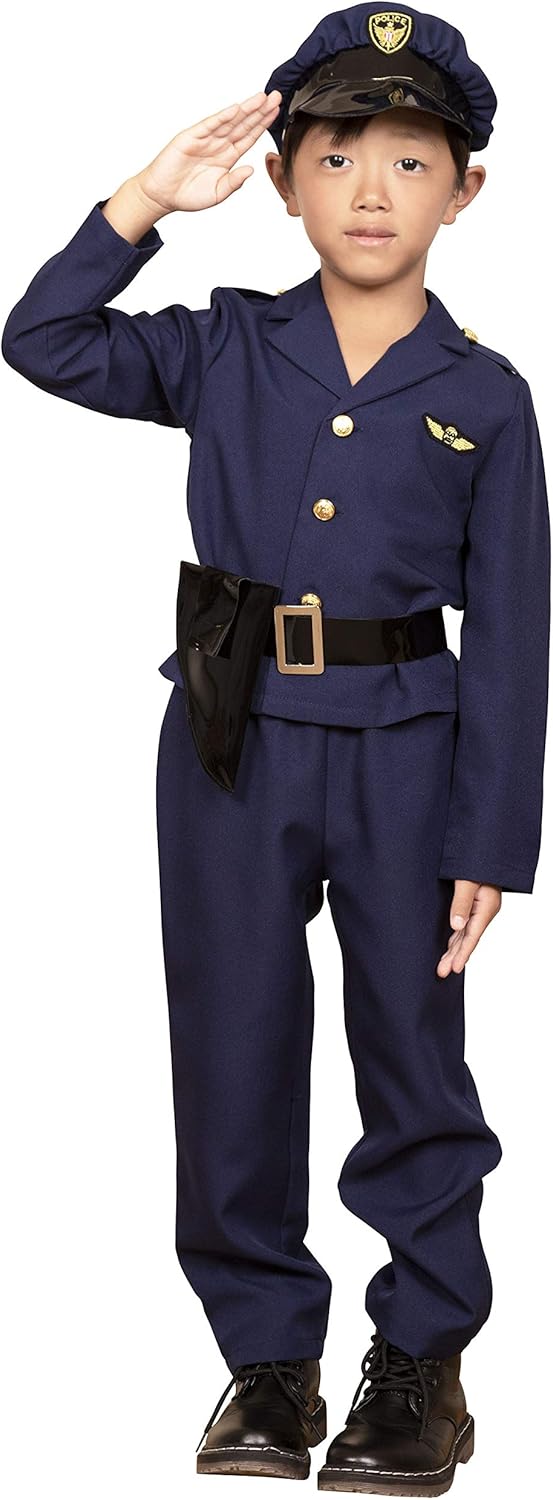 クリアストーン(Clearstone) キッズジョブ コスプレ ハロウィン おまわりさん キッズ 男の子 120cm ネイビー クリアストーン(Clearstone) キッズジョブ コスプレ ハロウィン おまわりさん キッズ 男の子 120c...