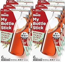 AGF Blendy My Bottle Stick, Refreshingly Fragrant Muscat Rooibos Tea 6 Sticks x 6 Boxes [Muscat Tea] [Fruit Tea] [For Water Bottles]
