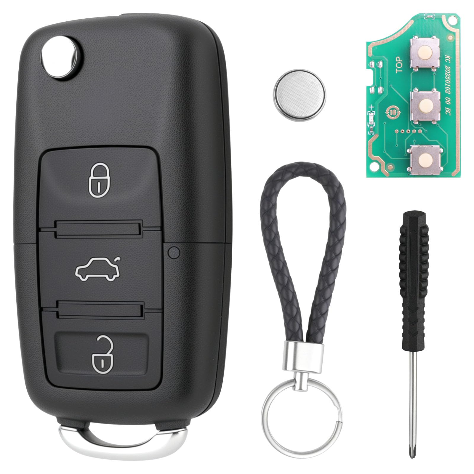Guscio Portachiavi Auto 4 Pulsanti Ricambio Per Accord E Acura (MDX, RDX, ZDX) - Sostitutivo MLBHLIK‑1T - 3