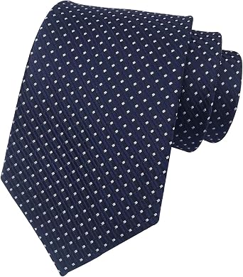 Elfeves Mens Striped Gingham Check Pattern Ties Business Formal Designer Neckties