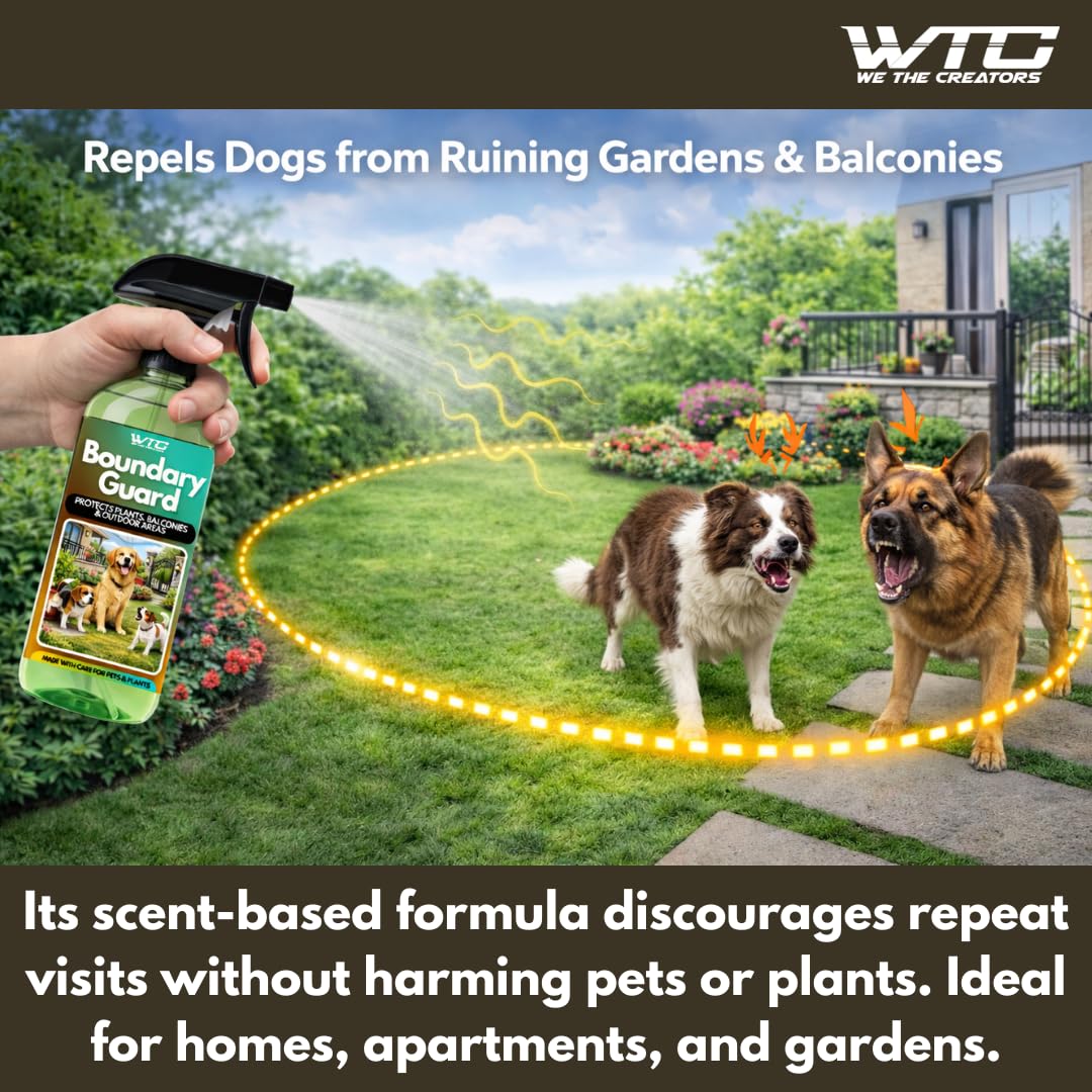 WTC Boundary Guard Dog Repellent Spray, Protects Plants, Balconies and Outdoor Areas 2