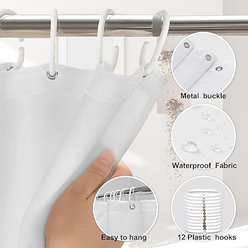 Miniatura 5 de Juego de cortinas de ducha de 72 x 72 pulgadas con diseño de calabazas, estilo bohemio, retro, acuarela, girasol, para otoño, cosecha, granja, baño,