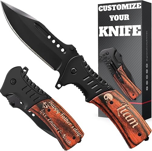 Regalos para hombres  Cuchillo de bolsillo  Personalizado y a granel  Cuchillos plegables personalizados  La mejor idea de regalo para Navidad de