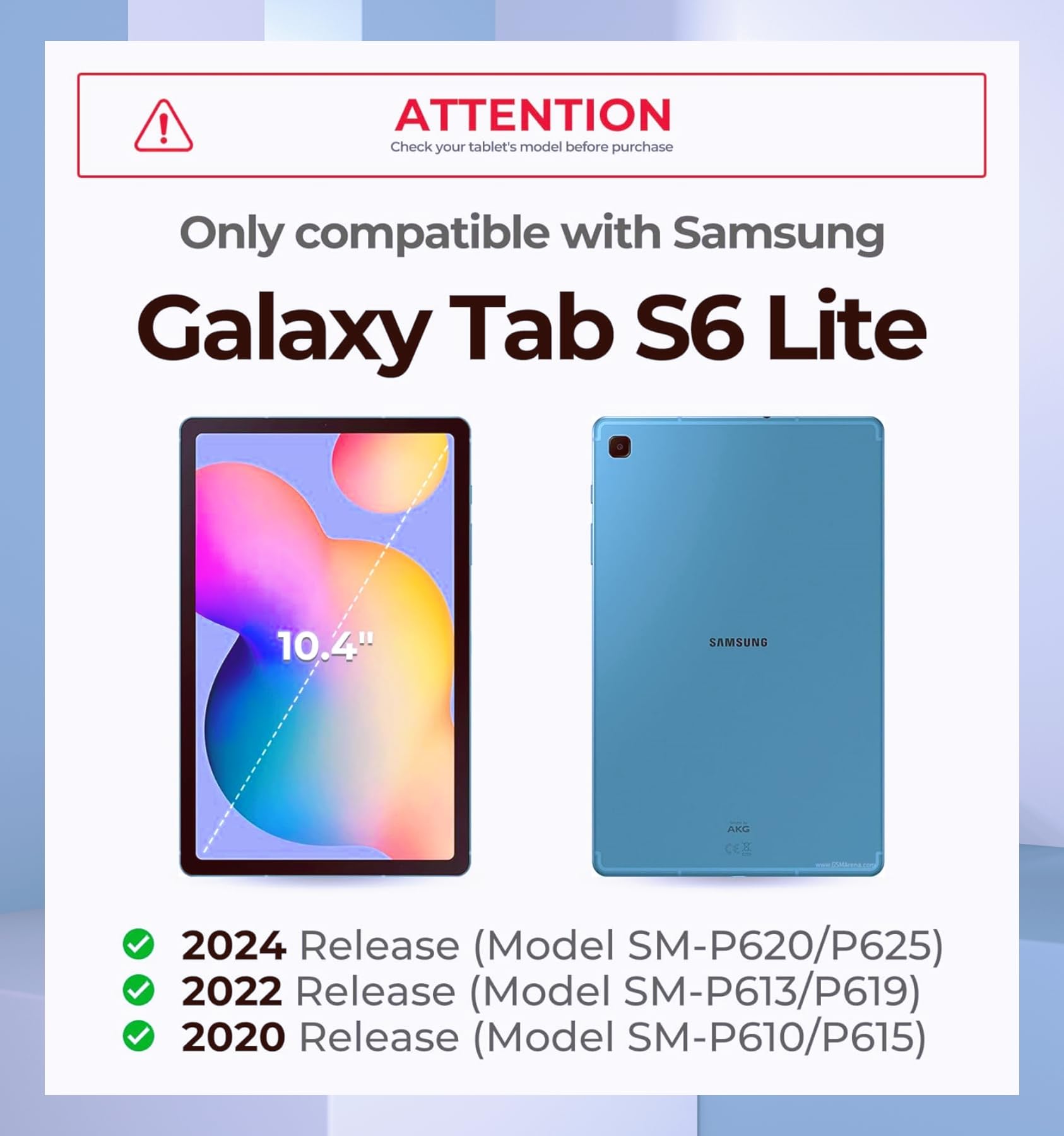 Amazon.com: Backlight Keyboard Case for Samsung Galaxy Tab S6 Lite 