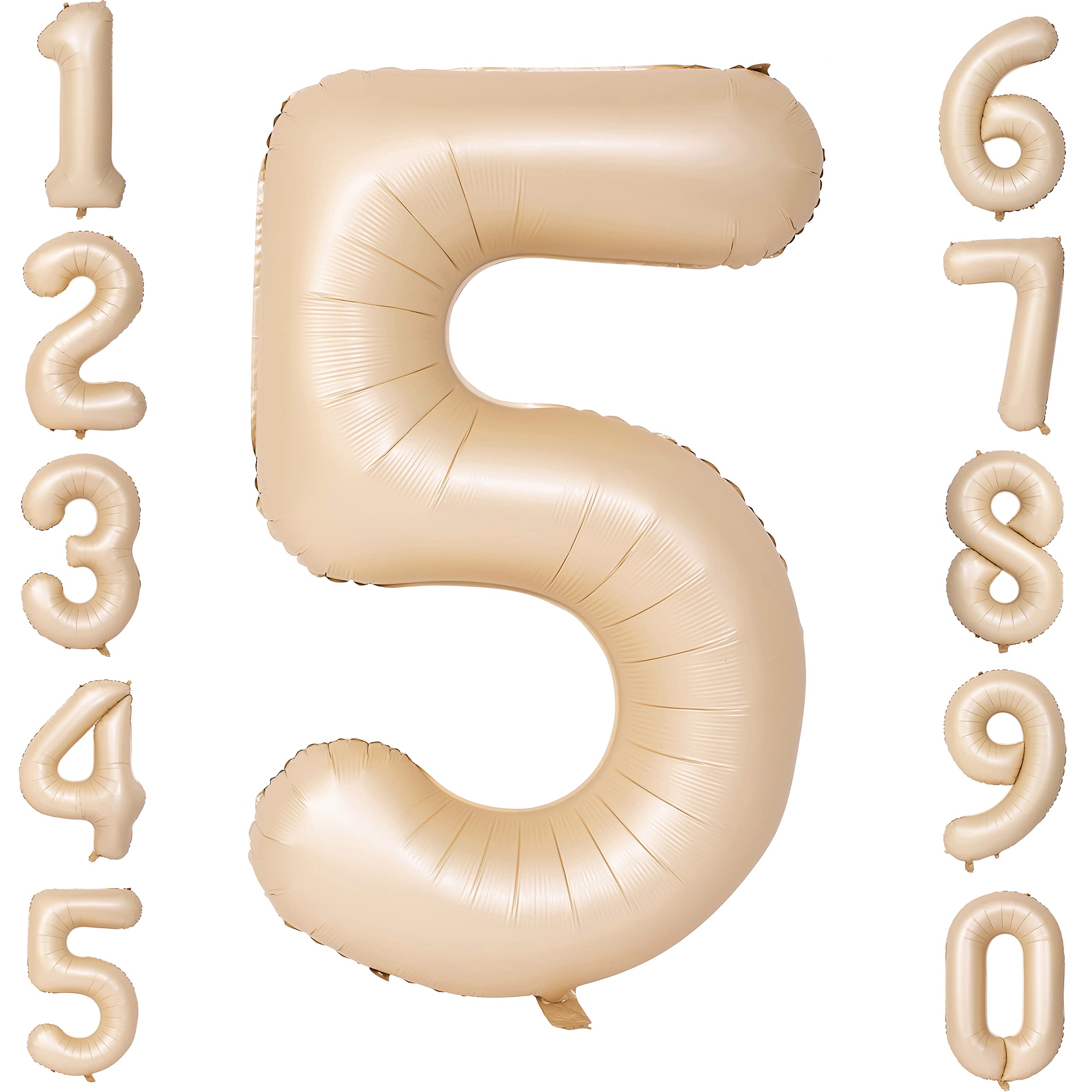 Red 0 balloon 40 Inch Giant Helium Foil Number 0 to 9 Red Balloon Birthday Wedding Party Digital Decorations (Number 0) — view 565