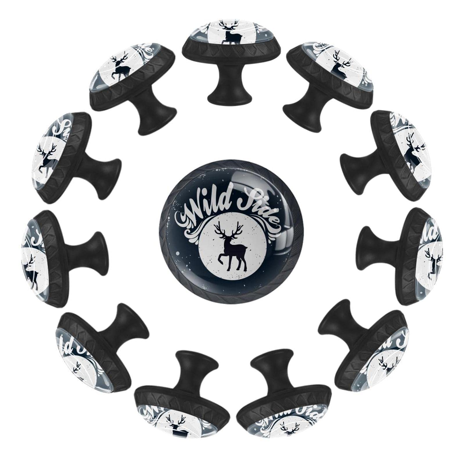 Boutons de tiroir ronds 35 mm design épuré pour meubles de jeux