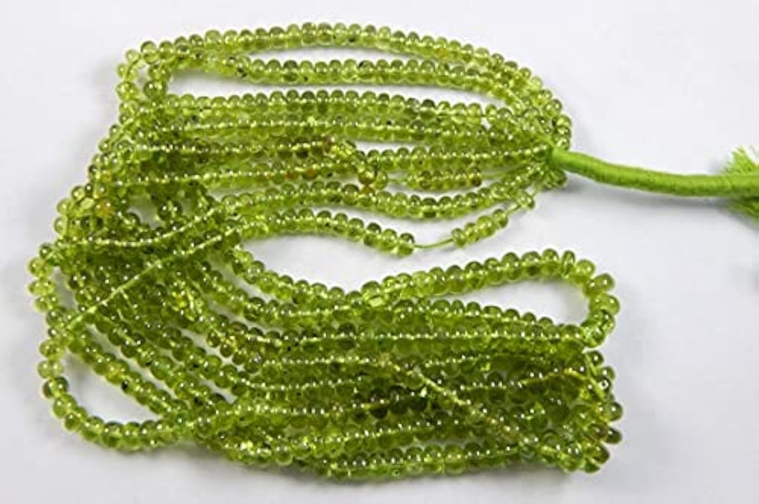 Peridot Smooth Roundel Beads pour illuminer vos tenues d'été avec des bijoux faits main