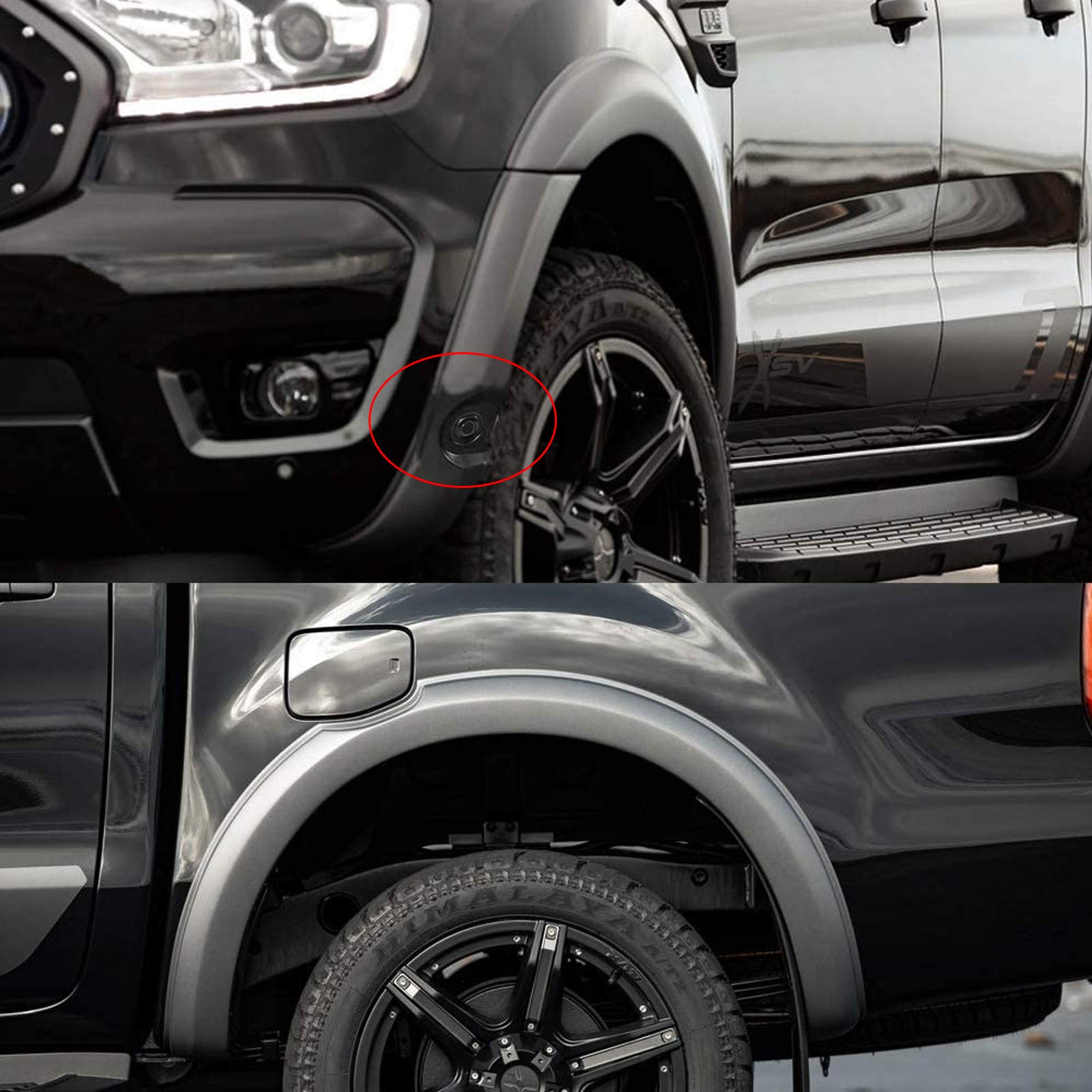 Buy JHCHAN Arch Kit Wheel Arch Front Rear Fender Flares Mudguards for