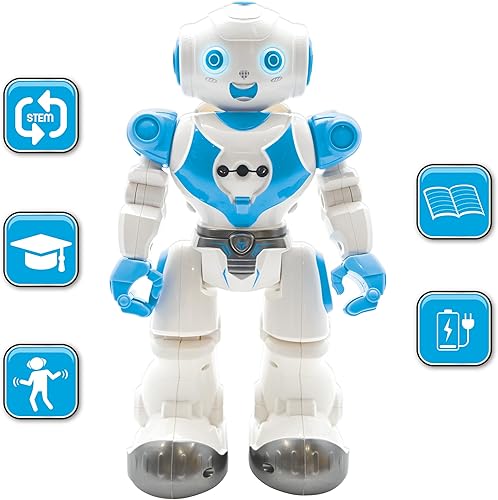 Miniatura 2 de LEXiBOOK, Powerman Neo, My Robot lleno de tecnología, control remoto y control de gestos, actividades educativas en inglés, programable, música y