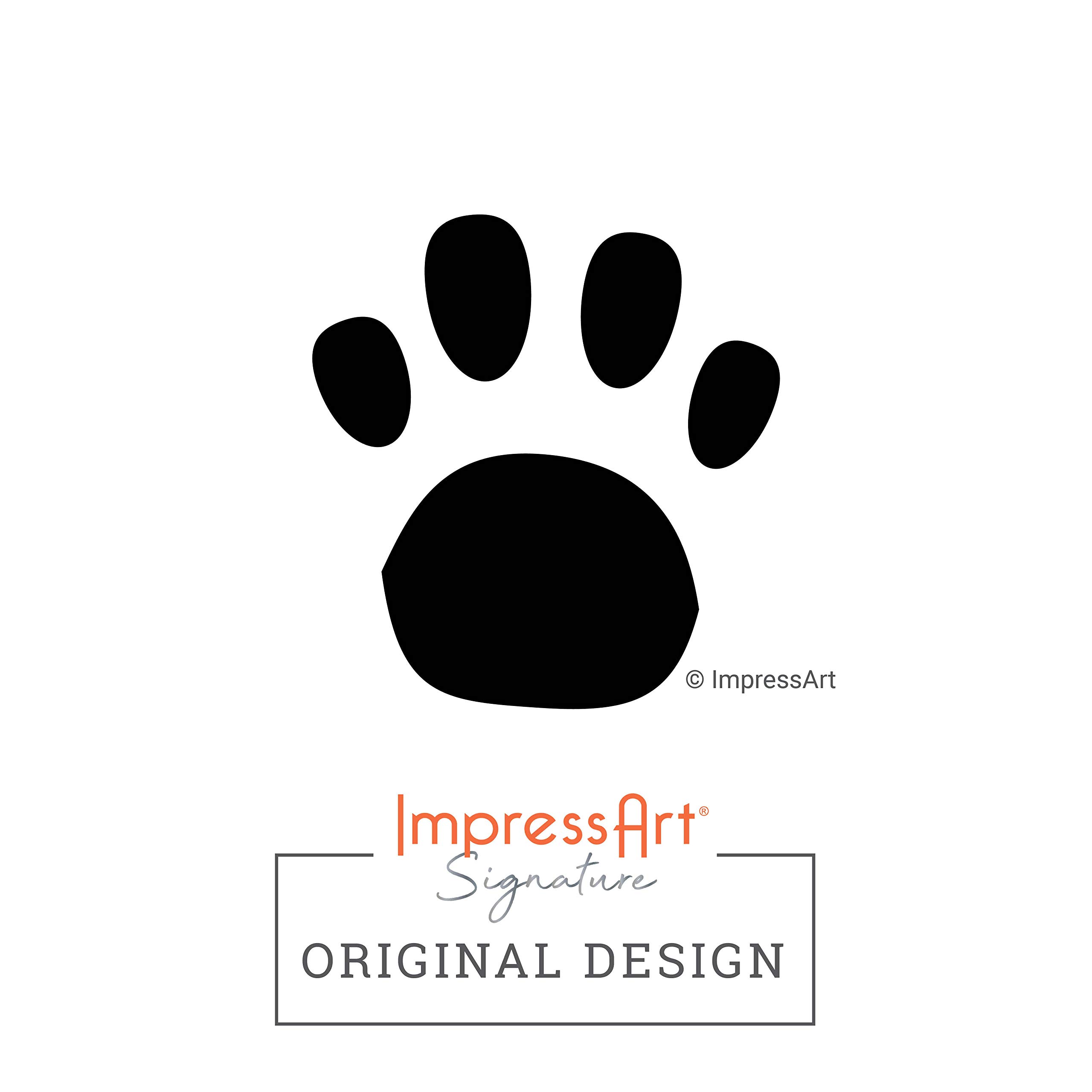 ImpressArt - Paw Print (Small) Signature Design Metal Stamp, 3mm