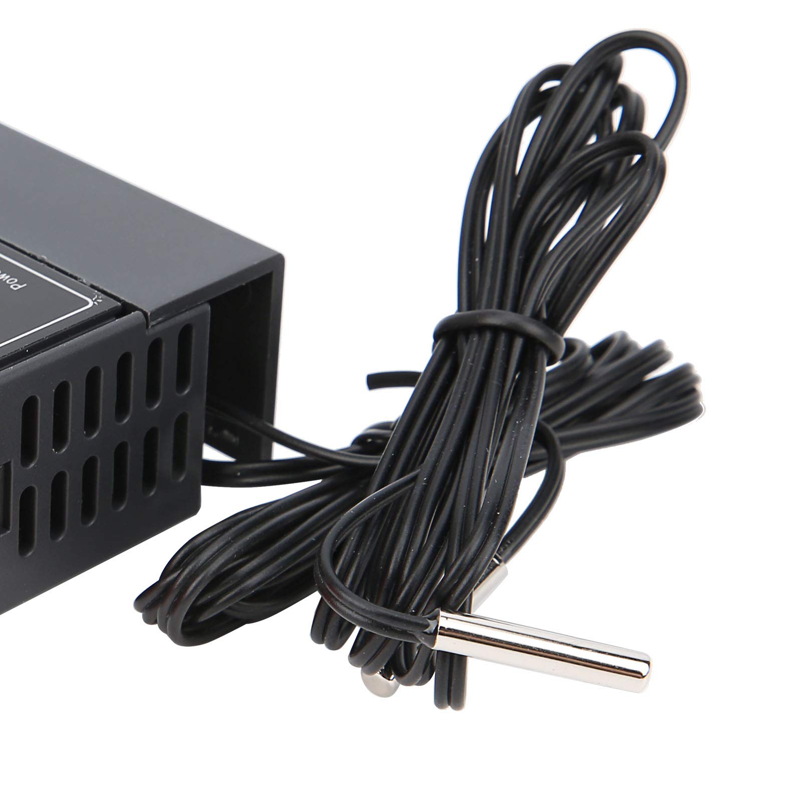 Digital Temperature Controller, STC-3008 Dual Display Fahrenheit Centigrade Thermostat Dual NTC Probe Sensor (110V-220V)