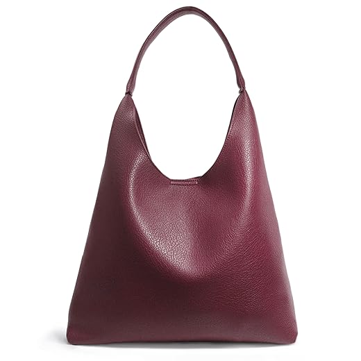 Hobo Bags for Women Soft Vegan Leather Shoulder Handbag Slouchy Tote Purses